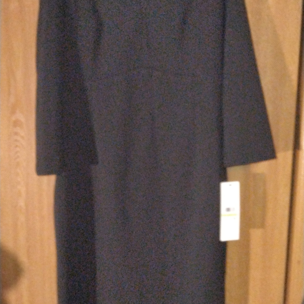 Calvin Klein Classic Black Long Sleeve Dress